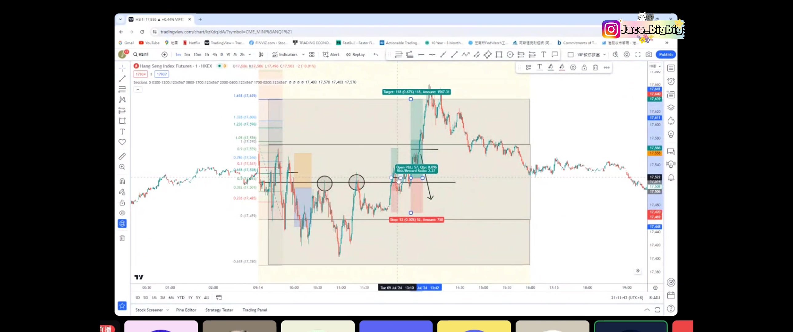 Golden egg range and fib trade example